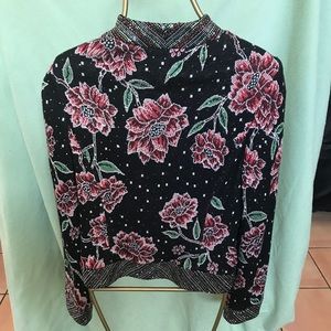 AUTHENTIC ST. JOHN COUTURE CRYSTAL FLORAL BLAZER 6